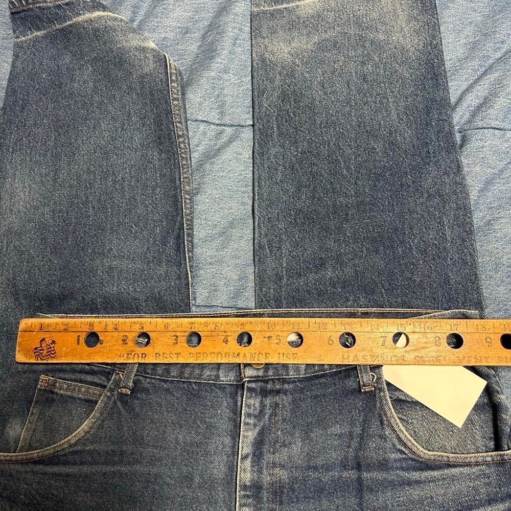 Vintage Field & Forest 90s Dark Wash Faded Honeycomb Jeans 36x36 Mens Blue - Picture 6 of 8